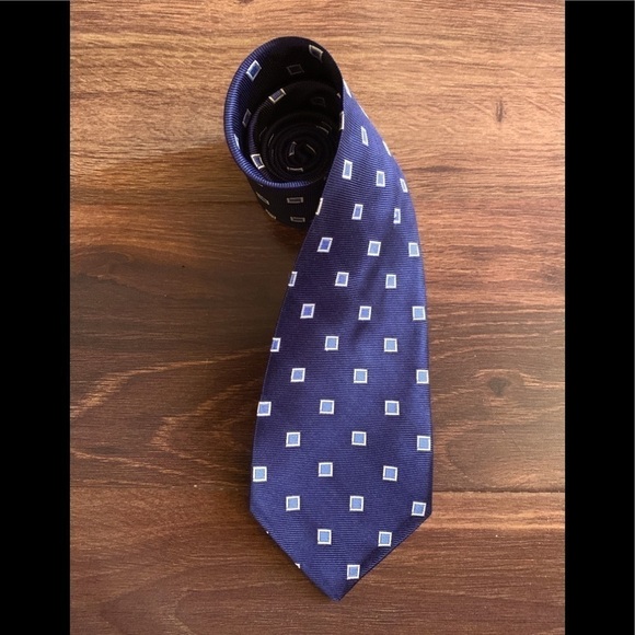🍁SALE🍁BROOKS Basics Classic Blue Silk Necktie - Picture 1 of 8